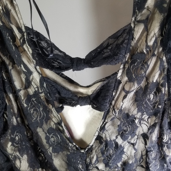 Torrid Black Lace Dress with Bow - Picture 3 of 4